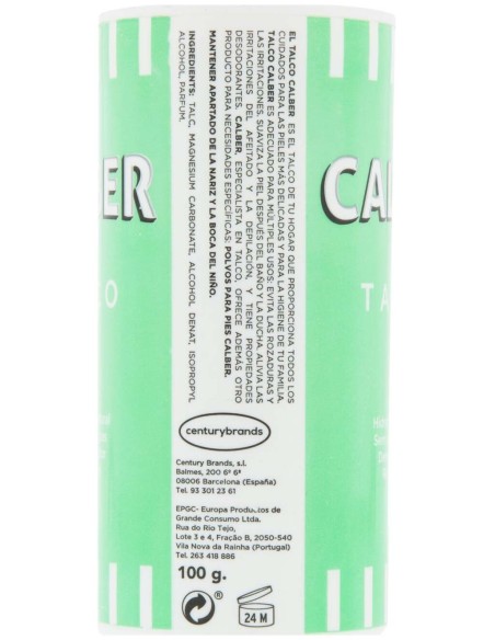Polvos Talco Calber N2 100Gr
