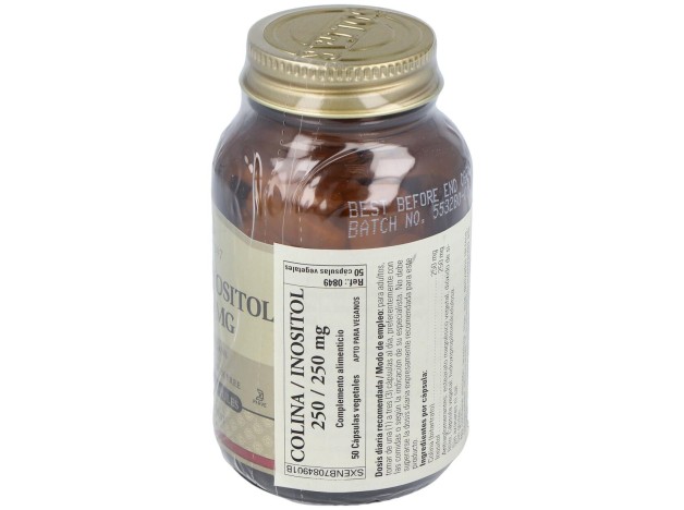 Colina Inositol 250/250Mg. 50Cap