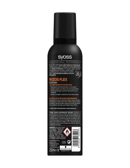 Syoss Rizos Flex Mousse Rizos Definidos 250Ml