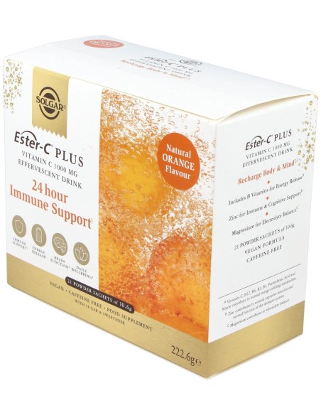 Ester-C Plus Vitamina C Polvo Efervescente 21 Unidades