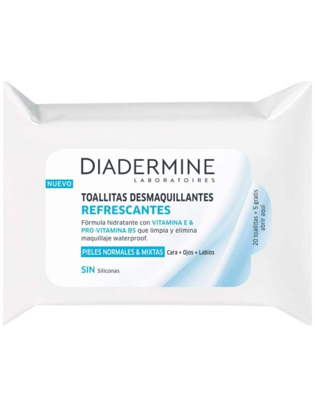 Toallitas Desmaquillantes Refrescantes Piel Normal-Mixta 25 U