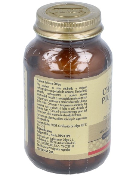 Picolinato Cromo 200 Mg 90 Caps