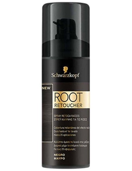 Schwarzkopf Root Retoucher Retoca Raices Spray Negro 120Ml