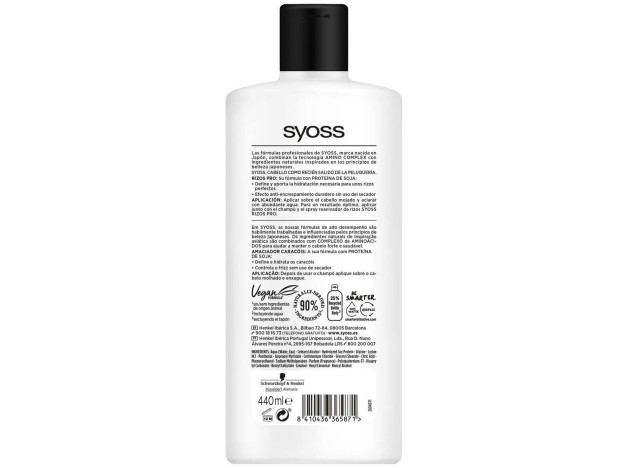 Syoss Rizos Pro Acondicionador Cabello Ondas O...
