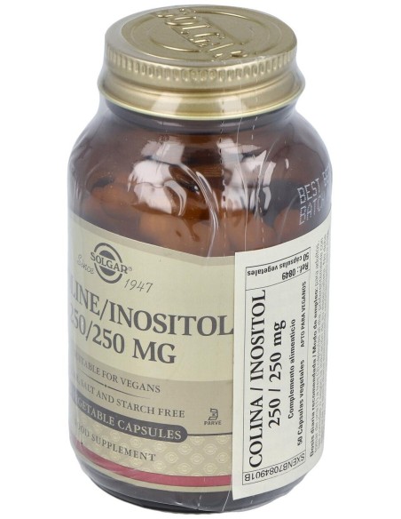 Colina Inositol 250/250Mg. 50Cap