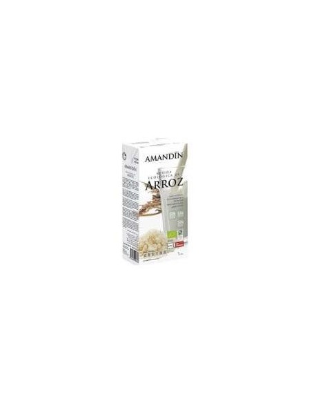Amandin Leche Arroz Sin Gluten Sin Lactosa Eco 1L 6 Uds