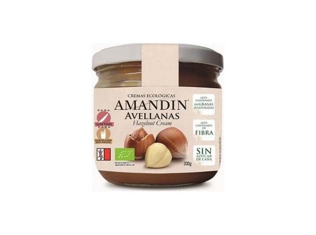 Crema De Avellanas 330Gr. Bio - Amandin