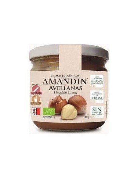 Crema De Avellanas 330Gr. Bio - Amandin