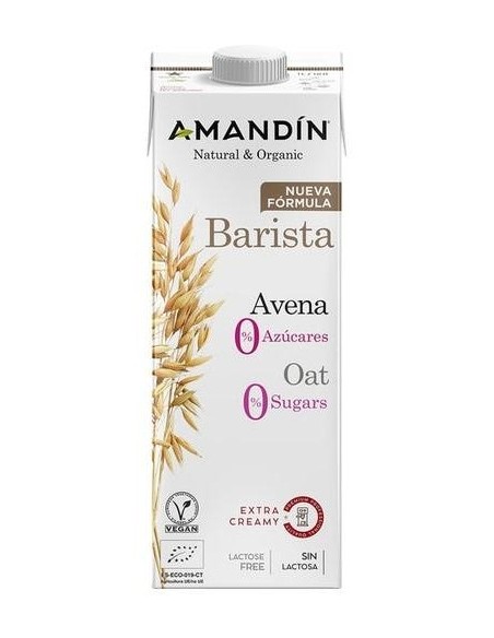 Bebida Vegetal De Avena Barista 0% Azucar 1Lt 6Uds