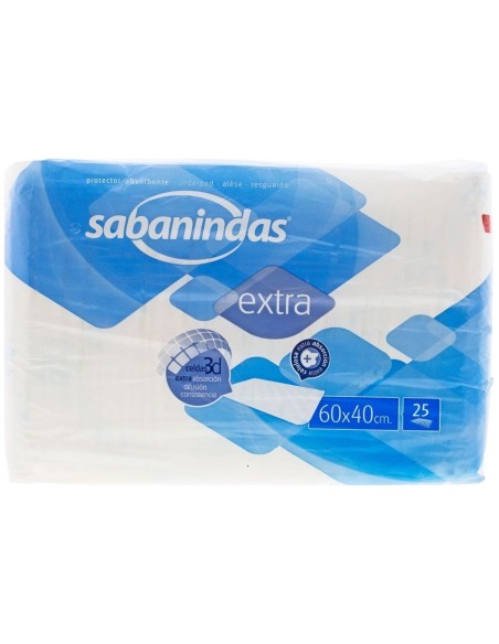 Sabanindas Extra 60 Cm X 40 Cm, 25 Uds