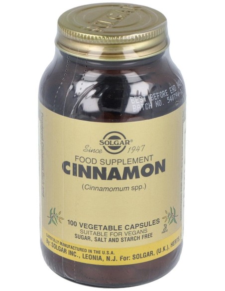 Canela China (Cinnamomum Cassia) 100Cap.Veg.