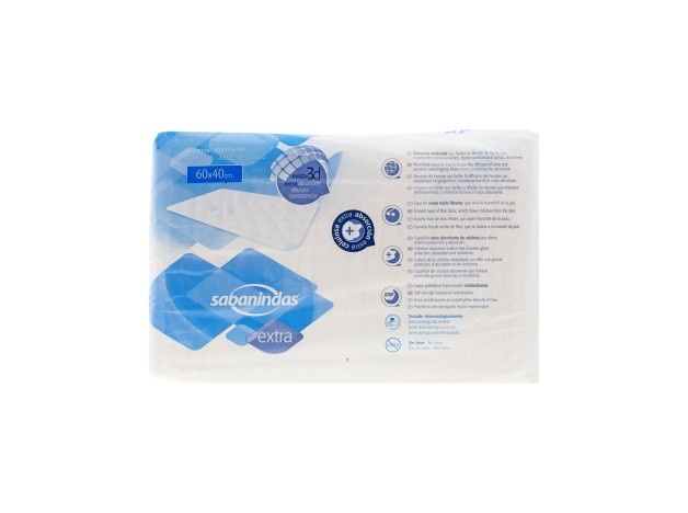 Sabanindas Extra 60 Cm X 40 Cm, 25 Uds