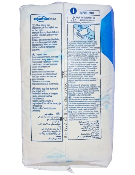 Sabanindas Extra 60 Cm X 40 Cm, 25 Uds