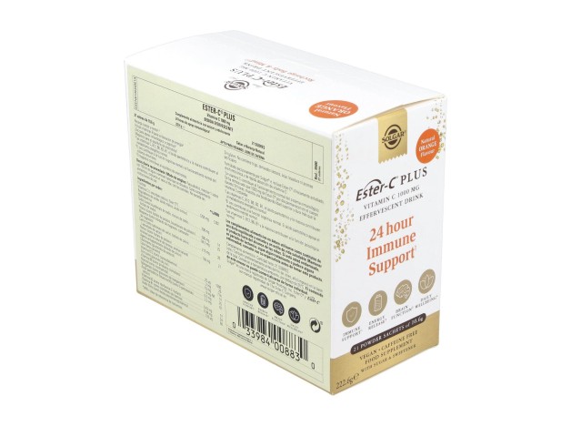 Ester-C Plus Vitamina C Polvo Efervescente 21...
