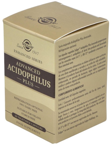 Solgar Advanced Acidophilus Plus 60Vcaps