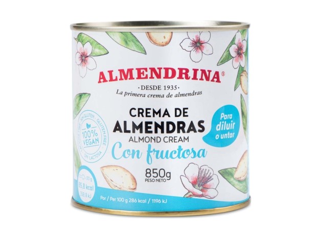 Almendrina Crema Almendras Leche S/A S/G 850G