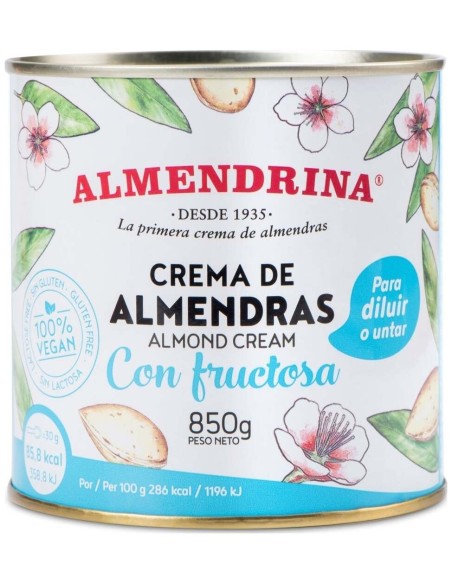 Almendrina Crema Almendras Leche S/A S/G 850G