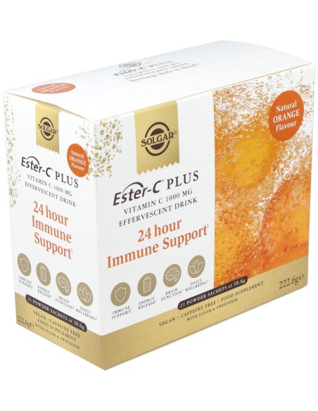 Ester-C Plus Vitamina C Polvo Efervescente 21 Unidades