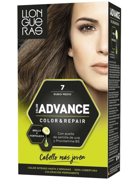 Llongueras Color Advance Tinte De Cabello N7 Rubio Medio1Ud