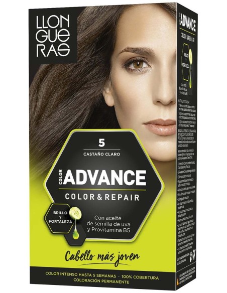 Llongueras Color Advance Tinte De Cabello N5 Castaño Claro1Ud