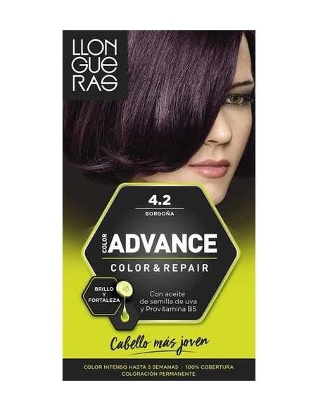 Llongueras Color Advance Tinte De Cabello N4.2 Borgoña1Ud