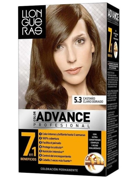 Llongueras Color Advance Tinte De Cabello N5.3 Castaño Claro Dorado1Ud