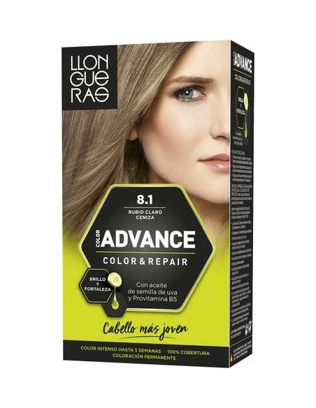 Llongueras Color Advance Tinte De Cabello N8.1 Rubio Claro Ceniza1Ud