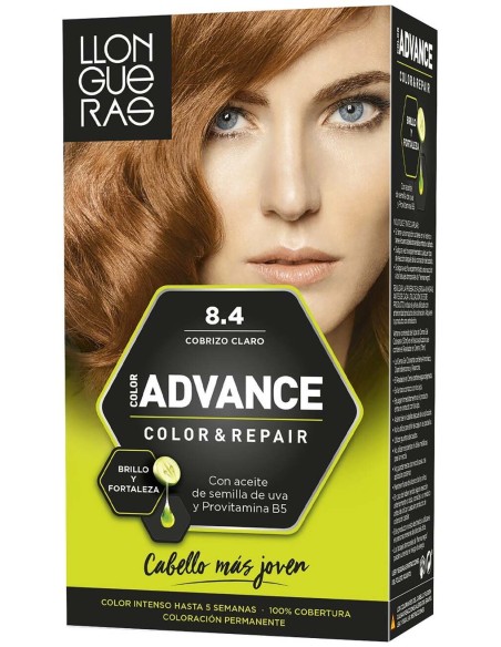 Llongueras Color Advance Tinte De Cabello N8.4 Cobrizo Claro1Ud