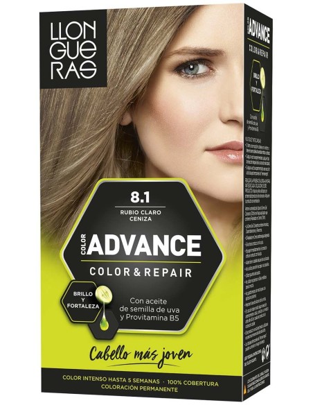 Llongueras Color Advance Tinte De Cabello N8.1 Rubio Claro Ceniza1Ud