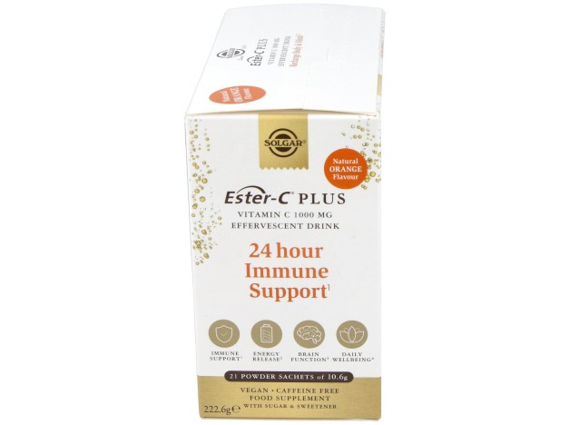 Ester-C Plus Vitamina C Polvo Efervescente 21...