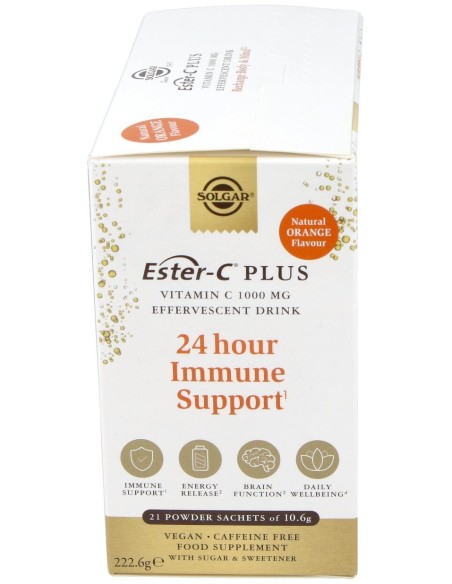 Ester-C Plus Vitamina C Polvo Efervescente 21 Unidades