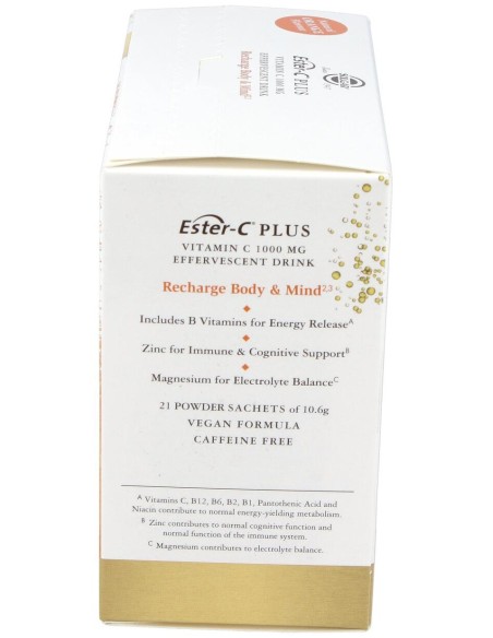 Ester-C Plus Vitamina C Polvo Efervescente 21 Unidades