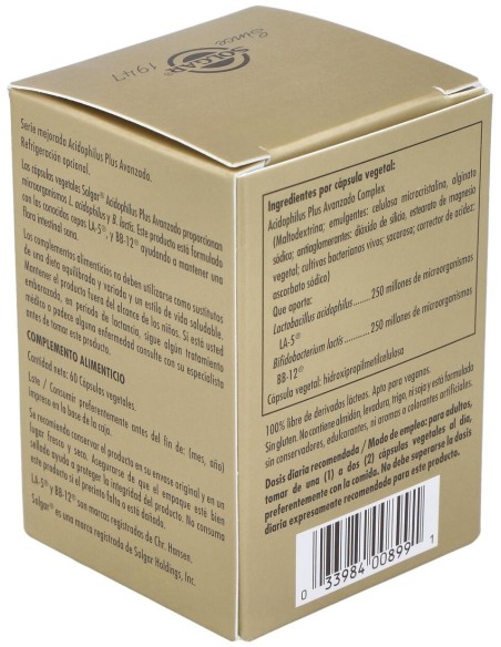 Solgar Advanced Acidophilus Plus 60Vcaps