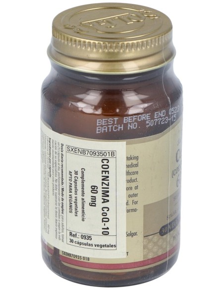 Solgar Coq10 60Mg 30 G?Lules V?G?Tales