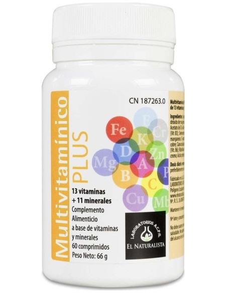 El Naturalista Multivitamínico Plus 60Comp