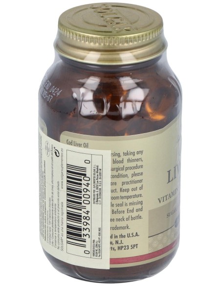 Aceite Higado De Bacalao (Cod Liver Oil)100Cap.B