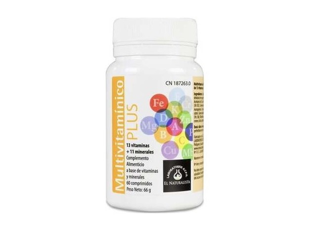 El Naturalista Multivitamínico Plus 60Comp