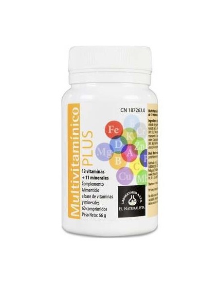 El Naturalista Multivitamínico Plus 60Comp
