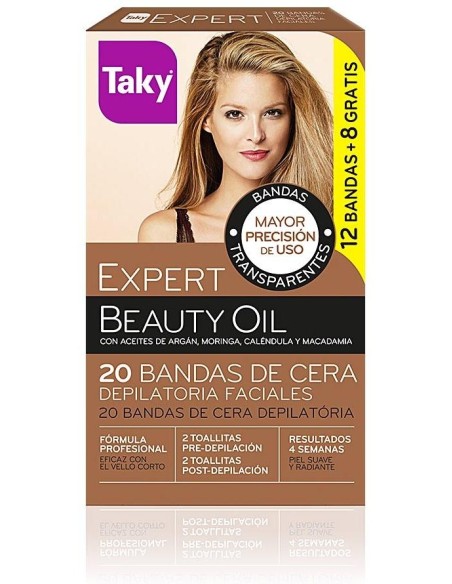 Aceites Naturales Bandas Cera Faciales Depilatorias 20 U