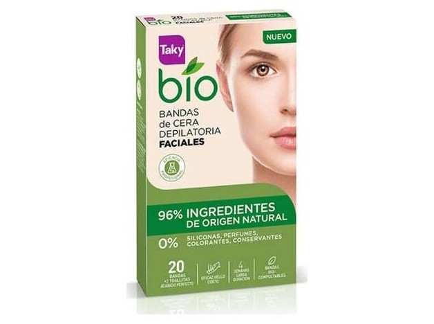 Taky Bio Natural 0% Bandas De Cera Faciales...