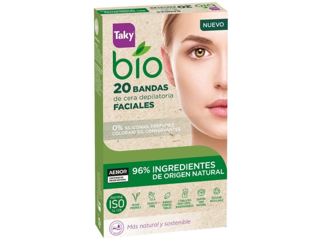 Taky Bio Natural 0% Bandas De Cera Faciales...