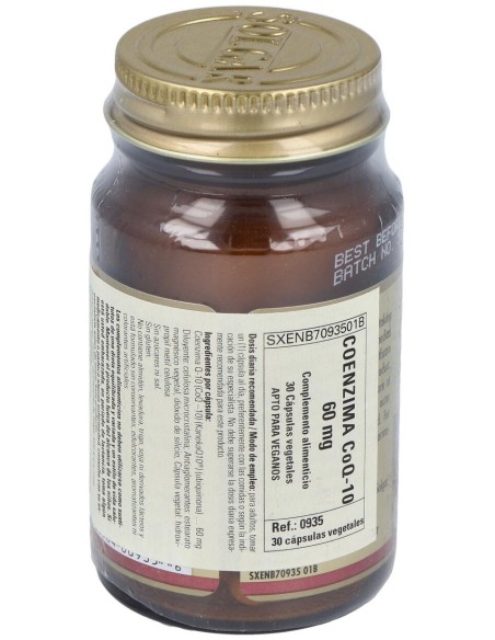 Solgar Coq10 60Mg 30 G?Lules V?G?Tales