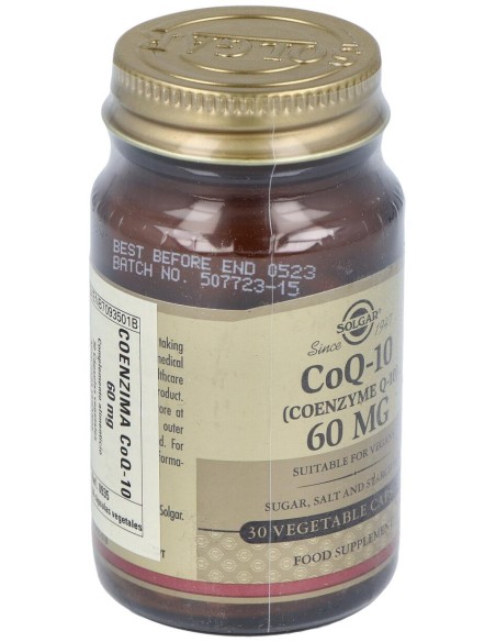 Solgar Coq10 60Mg 30 G?Lules V?G?Tales