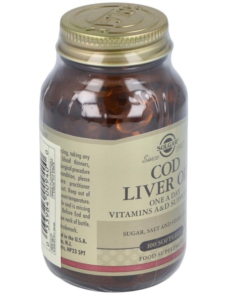 Aceite Higado De Bacalao (Cod Liver Oil)100Cap.B