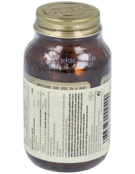 Aceite Higado De Bacalao (Cod Liver Oil)100Cap.B