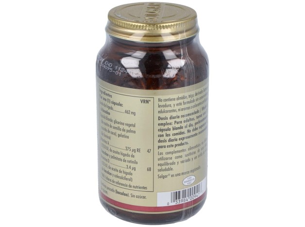 Aceite Higado De Bacalao (Uno Al Dia)250Cap.Blanda