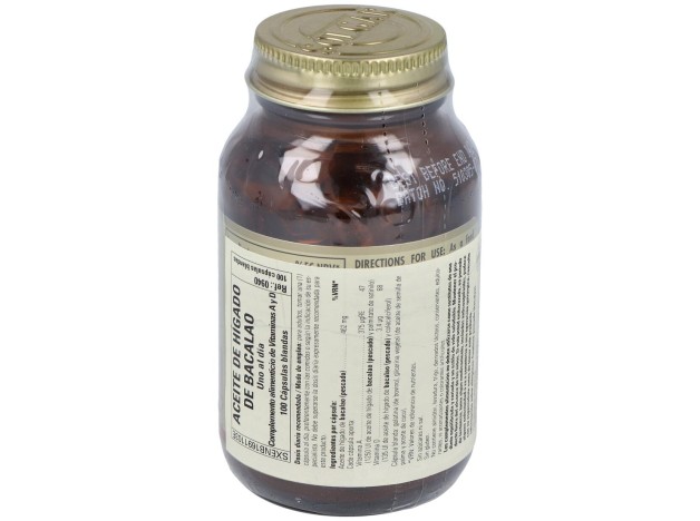 Aceite Higado De Bacalao (Cod Liver Oil)100Cap.B