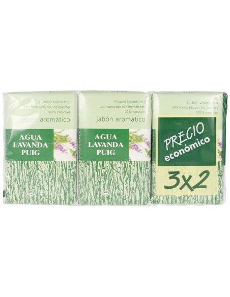 Puig Lavanda Agua Lavanda Jabon Lote 3Uds