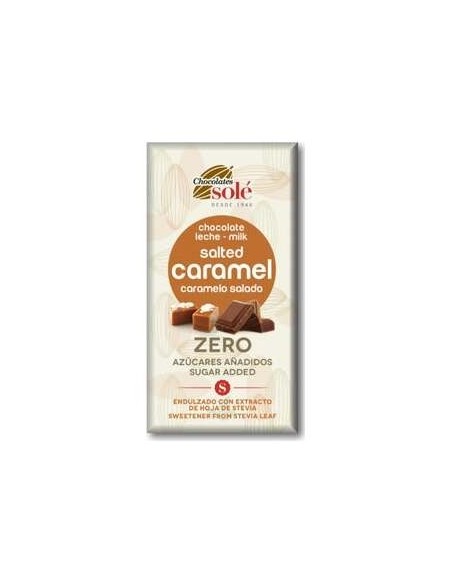 Chocolates Sole Chocolate Leche Caramelo Salado Stevia Bio 100G
