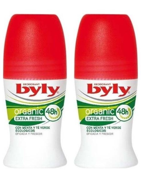 Byly Organic Extra Fresh Desodorante Roll-On 2X50Ml